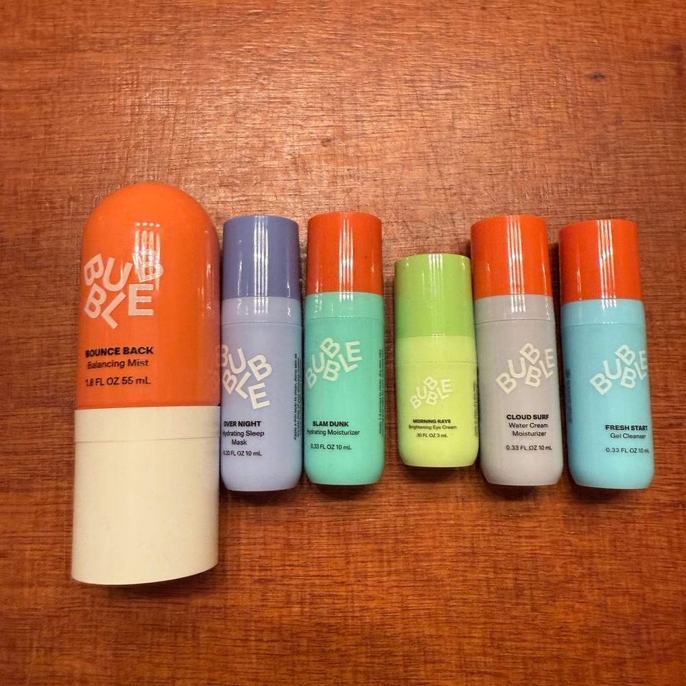 Bubble Skincare Moisturizer Set of 6. - Never used!!!!